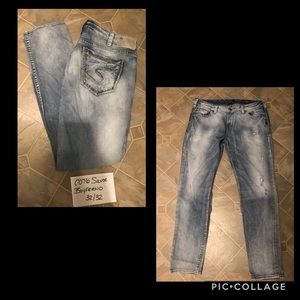 Silver Boyfriend Jeans